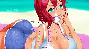 Isabella's oppai adventures in High School DxD hentai game part 2