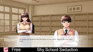 Shy Schoolgirl Seduces in Interactive Erotic Game with Bold Moves