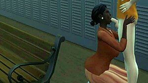 Fortune Deepthroats Huge Black Cock!