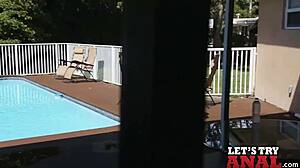 Kelsi Monroe tries anal assfucking in teen 18+ hentai from Mofos