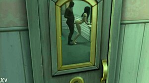 cheating wife in sims4 porn takes big black cock interracial style. monster cock action in 3d 😈