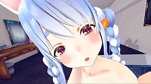 Usada Pekora Post-Sex Scene in Haniwa’s Miniature Garden with Petite Anime Charm