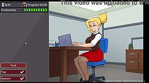 i'm just playing this hentai game barely working, finishing level 1 with complete scenes and big tits.