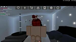 激烈的Roblox公寓后入式操，在狂野动画场景中