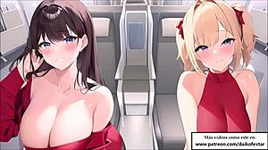 joi hentai with flight attendants on the plane in spanish, wanna join us now?