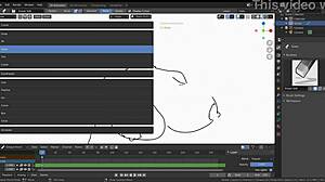 亲手绘制大奶黑妹角色在Blender中制作动画