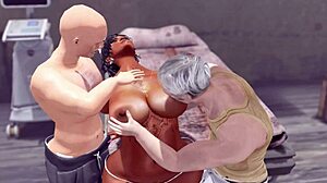 Young Nurse Faces Seduction from Patient Group with Kissing and Fingering!