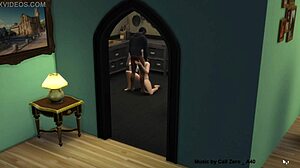 BBC Kitchen Sims 4 SFM with Blonde Handjob Doggystyle and Blowjob