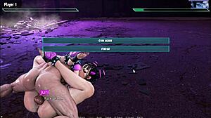 All Juri sex scenes in Street Fighter hentai game parody part 1
