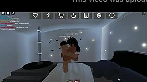 激烈的Roblox公寓后入式操，在狂野动画场景中