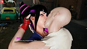All Juri sex scenes in Street Fighter hentai game parody part 1