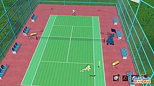 Ep12 色情场景与玛蒂娜、维纳斯和莫妮卡 - 学院恋爱传奇网球天使