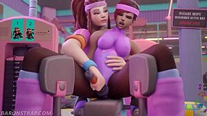Sombra and Brigitte Naughty Workout - Wow!