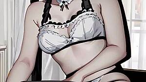 Waifu steps into her maid role with intense HENTAI flair in this unfolding tale