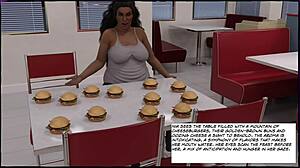 nia jax's weight gain expansion in 3d animation images by lykoxxx