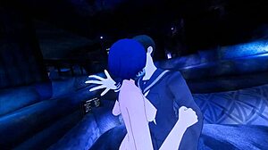 In this VR narrative, Naoto engages in erotic roleplay with cross-dressed V-kun, blending homemade blowjob and cock elements.