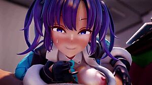I’m So Moved by Hayase Yuuka Gifting Fresh Panties in Hentai