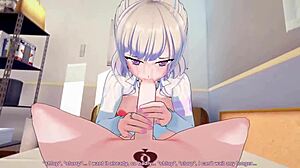 Our room l by badpoipoi mixes massage with blowjob and handjob for big tits asian anime thrill