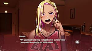 junna's screaming humiliation in the game