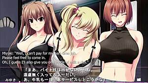 Quadruple handjob in Naruto harem route part 1