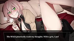 Petite witch with short hair tempts you into crossdressing before a steamy creampie h-scene