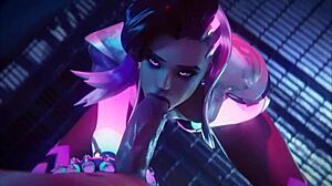 Watch this wild Overwatch compilation with intense 3D anal assfucking action!