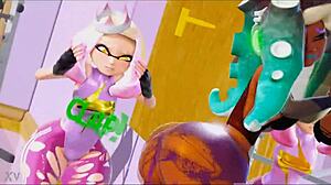 Pearl and Marina are twerking their big asses in 3D Splatoon animation 😏
