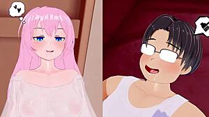 Oh man, Shikimori's just so cute in this 3D hentai animation, ya know? Like, totally adorable...