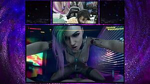 big breast miyabi rides cowgirl style while jill gets taken from behind, mercy works reaper’s rod, and petite judy joins in!
