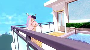 Oh man, Shikimori's just so cute in this 3D hentai animation, ya know? Like, totally adorable...