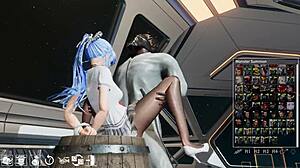 Swordxhime激烈战斗敌人83！3D游戏Hentai怪物动作展开