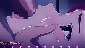 Big tits sluts take huge facial cum in game animation