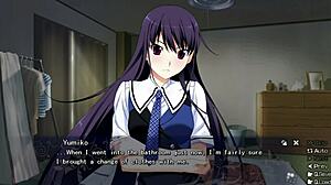 Grisaia No Kajitsu Yumiko Sakaki Gets Pussy Licked and Fucked in Game
