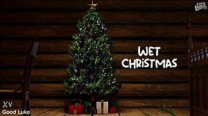 Exclamatory-Raw Wet Christmas Squirting with Cute Hentai Teens!
