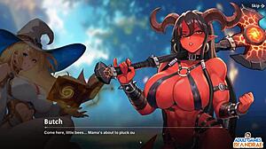 Curvy maidens Elianthe, Miriel, and Lothariel explore oppai squirting in mature outfit anal.