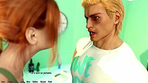 Two Alt College Girls Kissing in Wild Lesbian Creampie Scene