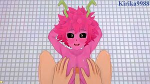 Ochako Uraraka And Mina Ashido In Intense POV Sex From My Hero Academia Hentai With Big Tits Action.