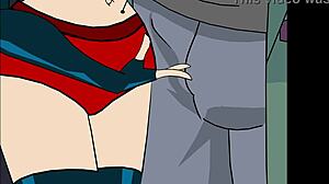 Blonde and redhead in animated blowjob
