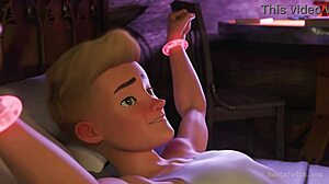 Perv magician babe tries first anal in 3D assfucking