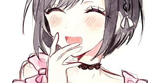 Shinonome Ena gives light femdom jerk off instructions in game. Do you follow her commands?