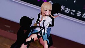 I enjoy watching Kitagawa Marin's school festival exhibit in this 3d animation. The dancing and anime style make it a fun rule 34-inspired performance.