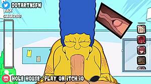 Marge Simpsons Milf in Multiple Positions with Creampie Compilation