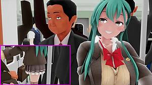 Bold 3D Anime Blowjob from Suzuya in Action