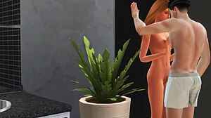 After gym, naughty bathroom fun in 3D hentai preview
