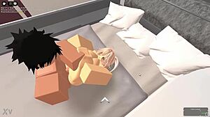 Stranger bangs me hard in their cozy bed
