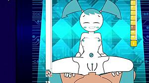 jenny teen robot ppppu animation in simple fun style