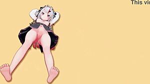 グッバイ宣言 百鬼あやめ Dancing in Suggestive Anime Style