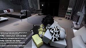 yo this cute roblox catgirl with her big ass finally gave in after days of teasing, rule 34 style