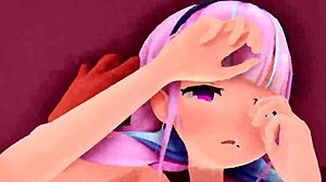 Hey, check out MMD Minato Aqua getting that cute pussy licked by a big monster cock until creampie hits!