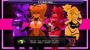 fap nights at frennis night club with golden masturbation scene in hentai game